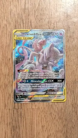 Pokemon TCG Mewtwo & Mew GX SM191 Tag Team Sun & Moon - Image 1