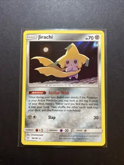 Jirachi 099/181 Sun & Moon Team Up Deck Exclusives Holo Pokemon TCG LP - Image 1