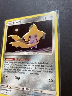 Jirachi 099/181 Sun & Moon Team Up Deck Exclusives Holo Pokemon TCG LP - Image 3