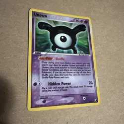 Unown (X) X/28 Pokemon Unseen Forces Holo LP - Image 1