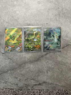 Pokemon SV Black Bolt Lot Snivy 087 Servine 088 Serperior ex 164 - Image 1