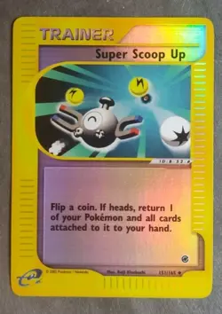 Pokemon Expedition Set Uncommon Reverse-Holo "Super Scoop Up" 151/165 (English) - Image 1