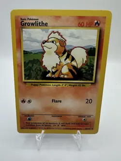 Growlithe 28/102 - Base Set - Vintage 1999 - Pokemon TCG - Image 1