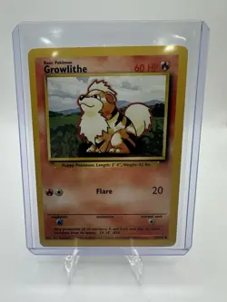 Growlithe 28/102 - Base Set - Vintage 1999 - Pokemon TCG - Image 2