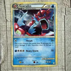 Gyarados (Red) Shiny Pokemon TCG HeartGold SoulSilver #123/123 Holo LP - Image 2