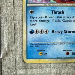 Gyarados (Red) Shiny Pokemon TCG HeartGold SoulSilver #123/123 Holo LP - Image 5