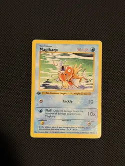 Pokemon TCG Magikarp 1st Edition Shadowless Base Set 35/102 - Image 1