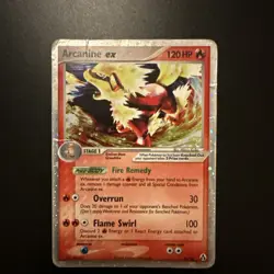 🔥 Arcanine-EX - 83/92 -Holo EX Pokemon Legend Maker Dmg - Image 1