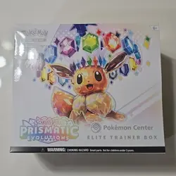 Pokemon Prismatic Evolutions Pokemon Center PC ETB Sealed New Elite Trainer Box - Image 1