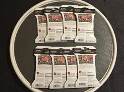 8 Count Pokemon TCG Sword & Shield Darkness Ablaze Sleeved Booster Packs - Image 2