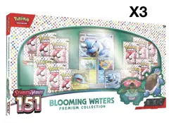 Pokemon TCG Scarlet & Violet 151 Blooming Waters Premium Collection Lot of 3 US - Image 1
