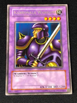 YUGIOH KARBONALA WARRIOR LOB-067 RARE (NM) - Image 1