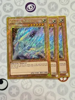 3x Krystal Dragon - MVP1-ENGV2 - Gold Secret Rare (NM) - Yugioh Playset - Image 1