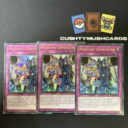 YUGIOH MAGICIANS COMBINATION ULTRA RARE LED6-EN005 1ST EDITION X3 - Image 1