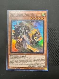 Yu-Gi-Oh! Rex, Ride Fur Hire Super Rare BPRO-EN017 1st NM IN HAND! - Image 1