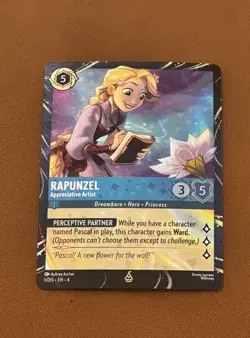 Disney Lorcana Rapunzel Epcot Festival of Arts Promo Trading Card Holo 2026 - Image 1