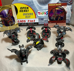 Bakugan Battle Brawlers Pyrus Maxus Helios 7 In 1 Completed With Cards RARE SET - Image 2