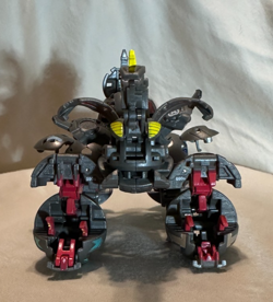 Bakugan Battle Brawlers Pyrus Maxus Helios 7 In 1 Completed With Cards RARE SET - Image 5