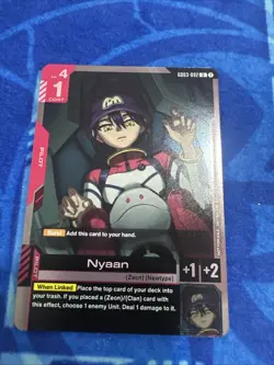 Gundam Card Game - Nyaan (Promo) GD03-092 U - NM - Image 1
