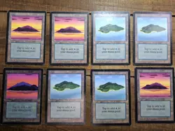 🔥MTG Magic the Gathering Lot Of 8 Beta Island Basic Land Cards🔥 - Image 2
