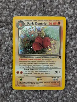 Dark Dugtrio 6/82 Team Rocket Holo Pokemon TCG Vintage Card - Image 1
