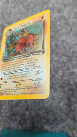 Dark Dugtrio 6/82 Team Rocket Holo Pokemon TCG Vintage Card - Image 2
