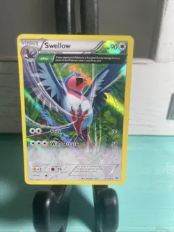 Swellow 72/108 Rare Full Art Holo Roaring Skies Pokemon Card 2015 - Image 4