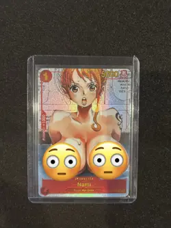 Nami One Piece Anime Waifu Card CUSTOM MADE - Image 1