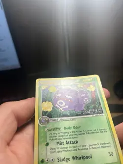 Weezing 33/113 EX Delta Species Pokemon Card Stamped Reverse Holo Rare DMG - Image 3