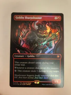 Goblin Sharpshooter NM #136 Borderless Foil MTG Lorwyn Eclipsed Near Mint - Image 1