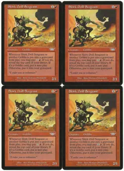 MTG Skirk Drill Sergeant x4 Legions Uncommon LP Playset - Image 1