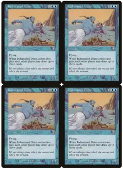 MTG Indentured Djinn x4 Mercadian Masques Uncommon NM/LP Playset - Image 1