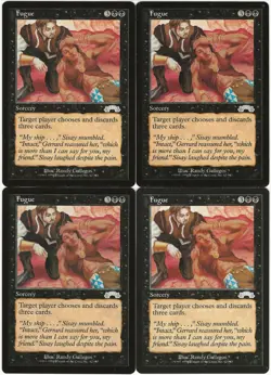 MTG Fugue x4 Exodus Uncommon LP/Played Playset - Image 1
