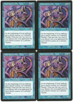 MTG Cephalif Vandal x4 Torment Rare LP - Image 1