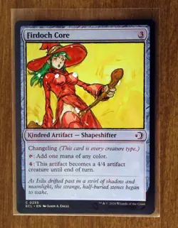Firdoch Core Altered Art Hand Painted MTG Magic the Gathering Anime Girl - Image 1