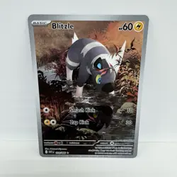 2025 Pokemon TCG S&V: White Flare Blitzle Full Art Illustration Rare 114/086 - Image 1