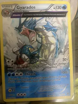 2015 Pokemon XY Ancient Origins Gyarados Cosmos Holo 21/98 HP/DMG - Image 1