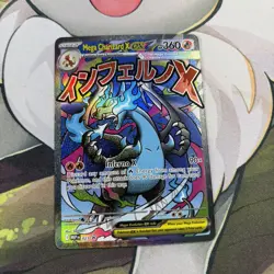 Mega Charizard X ex 023 Pokemon TCG Me: Mega Evolution Black Star Promo Holo - Image 1