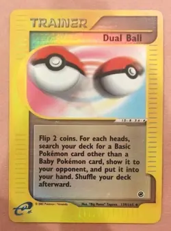 Pokemon Expedition Set Uncommon Reverse-Holo "Dual Ball" 139/165 (English) - Image 1