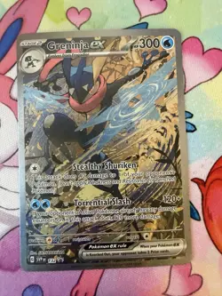 Pokemon TCG Greninja ex 132 Sv: Scarlet & Violet Black Star Promo NM/M - Image 1