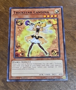TRICKSTAR CANDINA MONSTER SP18-EN020 1ST EDITION COMMON YUGIOH - Image 1