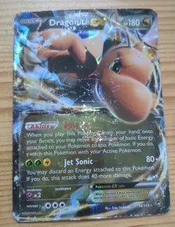 Dragonite EX - 74/111 - Pokemon Card TCG Furious Fists XY Ultra Rare Card DMG/HP - Image 1