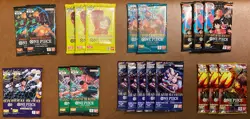 One Piece CCG - 22x Sealed Booster Card Pack OP06 OP07 OP08 OP09 OP10 PRB02 OP14 - Image 2