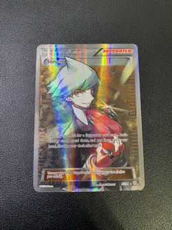 Pokemon TCG Steven Trainer Card Full Art Holo, XY Ancient Origins, Card 95/98 MP - Image 1