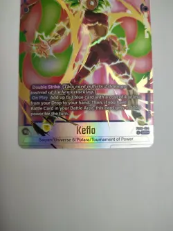 Kefla FB08-034 Alternate Art Saiyans Pride Dragon Ball English Card Fusion World - Image 2