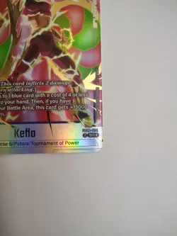 Kefla FB08-034 Alternate Art Saiyans Pride Dragon Ball English Card Fusion World - Image 4