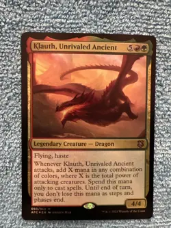 Klauth Unrivaled Ancient Foil Card NM Condition Magic the Gathering 050/062 - Image 1
