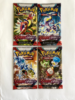 (LOT OF 4) Pokemon TCG Scarlet & Violet Base - Booster Packs - Factory Sealed #5 - Image 1