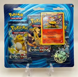 (402965) Pokemon XY Evolutions Booster Braixen 3-Pack Blister - Factory Sealed - Image 1
