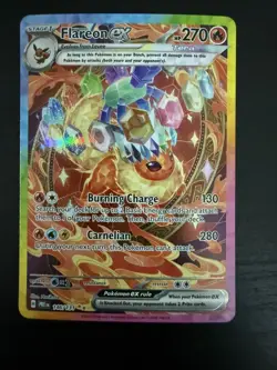 Pokemon TCG Flareon EX SAR 146/131 Prismatic Evolutions Card NM Condition - Image 3